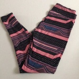 LuLaRoe OS One Size Leggings Vintage HTF Unicorn